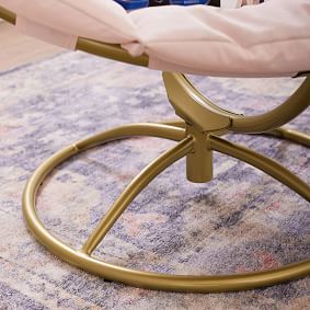 Everyday Velvet Rose Swivel Hang-A-Round Chair