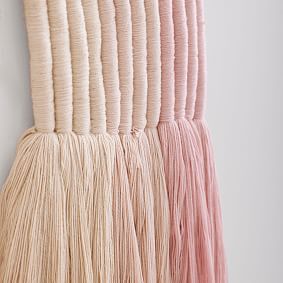 Rainbow Tassel Wall Hanging
