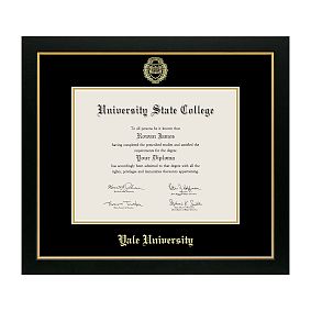 College Diploma Frame - Black