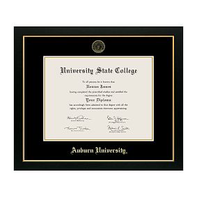 College Diploma Frame - Black
