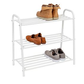 Open Box:  3-Shelf Steel Shoe Rack