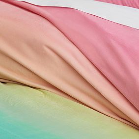 Luxe Chamois Blend Rainbow Ombre Duvet Cover