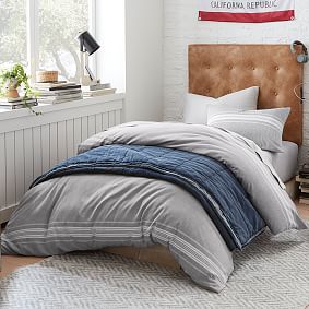 Open Box: Windward Stripe Reversible Duvet Cover