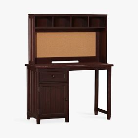 Beadboard Space-Saving Hutch Desk (44")
