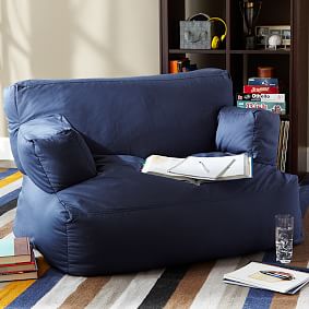 Twill Navy Eco Lounger