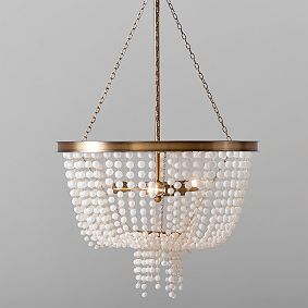 Glass Beaded Chandelier (18")