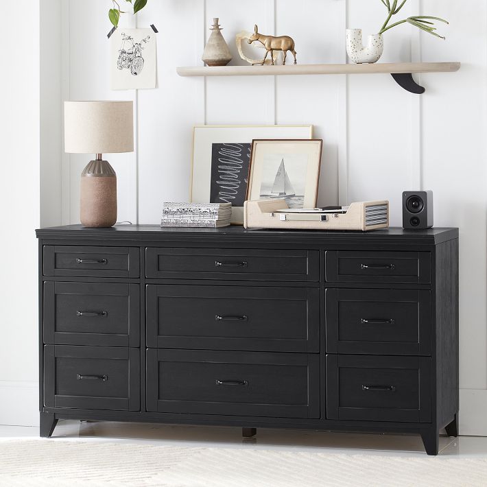 Hampton 9-Drawer Wide Dresser, Simply White Hampton 9-Drawer Wide Dresser, Simply White