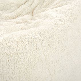 Sherpa Ivory Bean Bag Chair Slipcover Only
