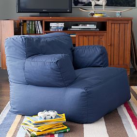 Twill Navy Eco Lounger