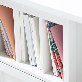 Beadboard Smart Storage Hutch Desk (59.5")