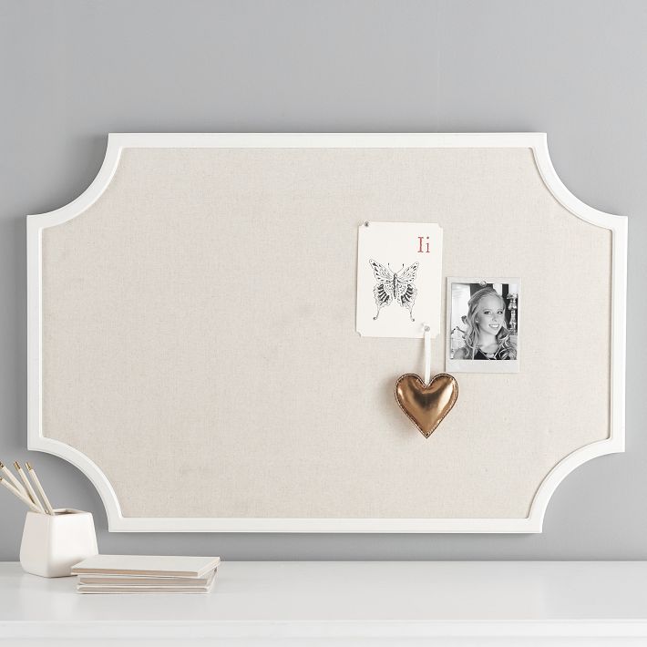 No Nails Scallop Framed Pinboard 24