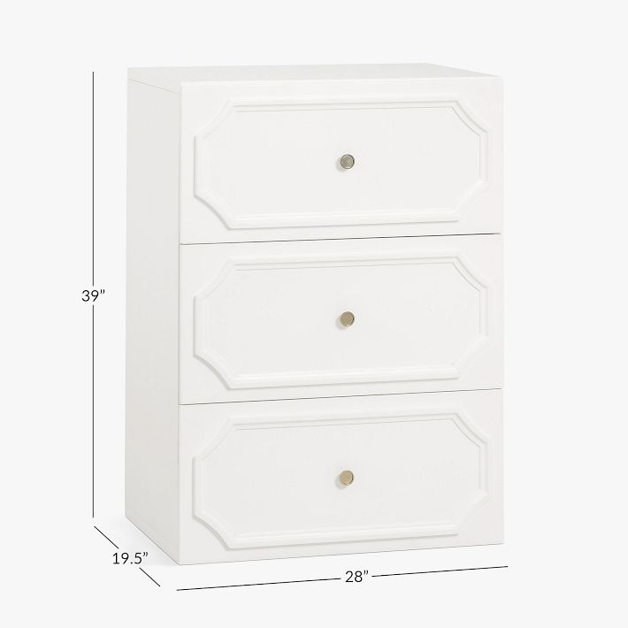 Polished Mini Dresser, 3-Drawer White | Pottery Barn Teen Polished Mini Dresser, 3-Drawer White | Pottery Barn Teen