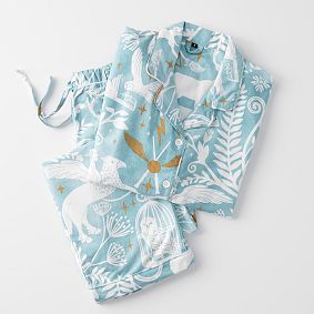Harry Potter™ Magical Damask Organic Flannel Pajama Set - Mystic Mint