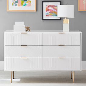 Jennings 6-Drawer Wide Dresser (52w x 20d")
