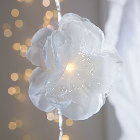 White Flower String Lights