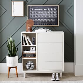 Tilden 4-Drawer Tall Dresser (43.5w x 19d")