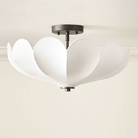 Chris Loves Julia Parasol Semi-Flush Mount (18")