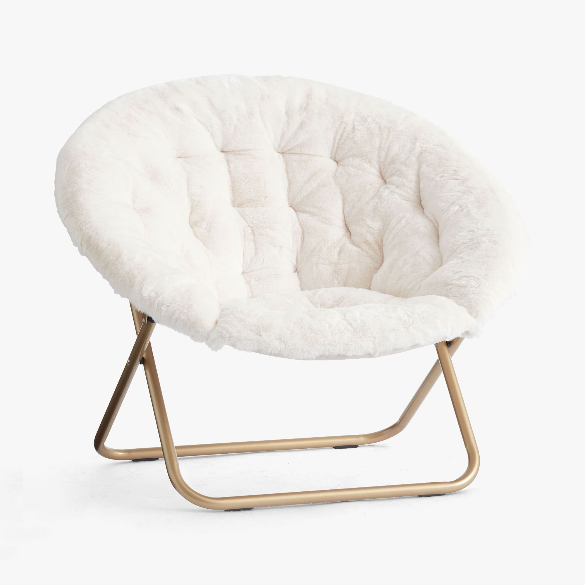 Polar Bear Faux Fur Ivory Hang-A-Round Chair by Pottery Barn Teen