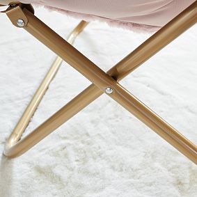 Faux Fur Blush Hang-A-Round Chair