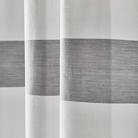 Organic Huntington Stripe Shower Curtain