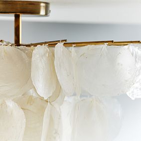 Large Capiz Flush Mount (18")