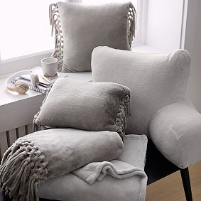 Bohemian Fringe Plush Square Pillow