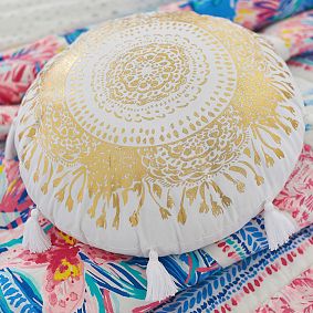 Lilly Pulitzer Round Move It Or Lose It Pillow