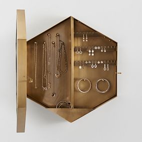 Hexagon Jewelry Wall Safe
