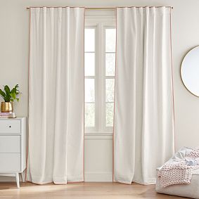 Evelyn Linen Piped Blackout Panel