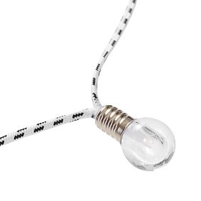 Bulb String Lights w/Black Cord