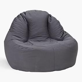 Canvas Charcoal Leanback Lounger