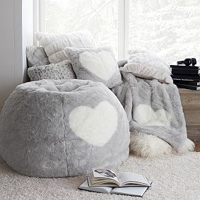 Large St. Jude Heart Bean Bag Chair