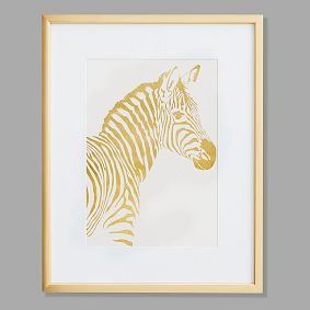 Zebra Framed Art, 16"x20"