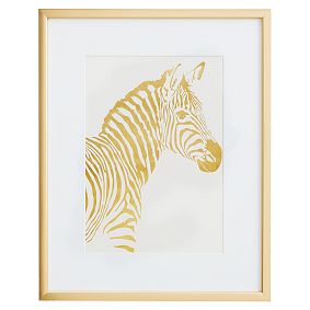 Zebra Framed Art, 16"x20"