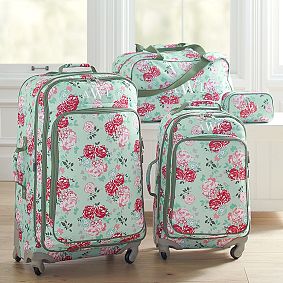 Jet Set Garden Party Floral Checked Spinner 