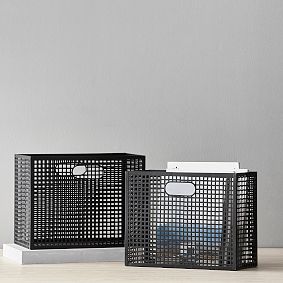 Perforated Metal Storage Bins