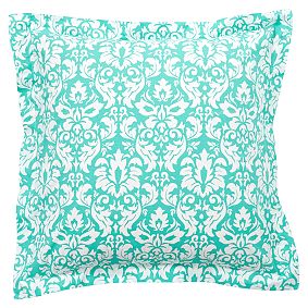 Damask Duvet Cover &amp; Pillowcases, Pool