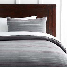Homestead Stripe Flannel Duvet Cover
