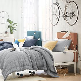 west elm x pbdorm Upholstered Smart Faux Headboards