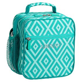 Gear-Up Preppy Diamond Classic Lunch Bag, Pool