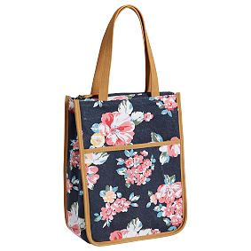 Northfield Navy Bloom Burst Tote Lunch Bag