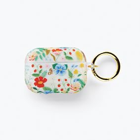 Rifle Paper Co. Clear Strawberry Field Airpod Case