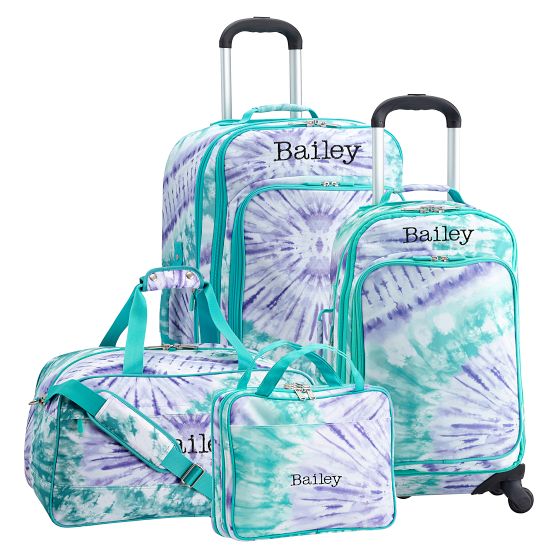 Jet Set Pool Tie-Dye Luggage Bundle - Set of 4 | Teen Luggage