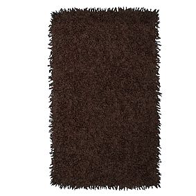 Shaggy Tee Mat, Dark Coffee