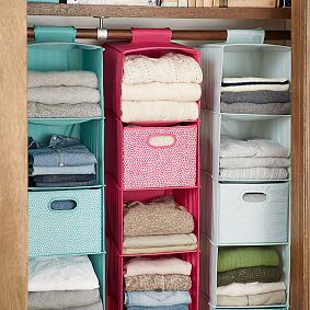 Printed Closet Sweater Bins