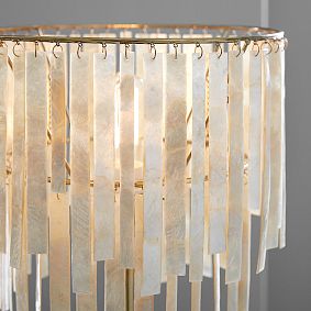 Capiz Strip Floor Lamp