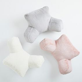 Faux-Bunny Fur Backrest Pillow Cover