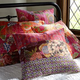 Kantha Cloth Sham, Warm