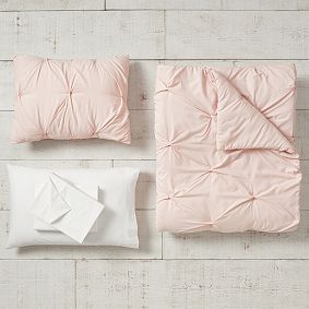 Microfiber Pintuck Comforter Set