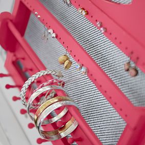 Script Monogram Wall Jewelry Storage